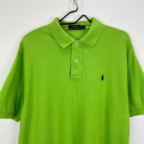 Polo Ralph Lauren Polo Shirt Large Green Logo Short Sleeve Colorful Collared. - Picture 3 of 8